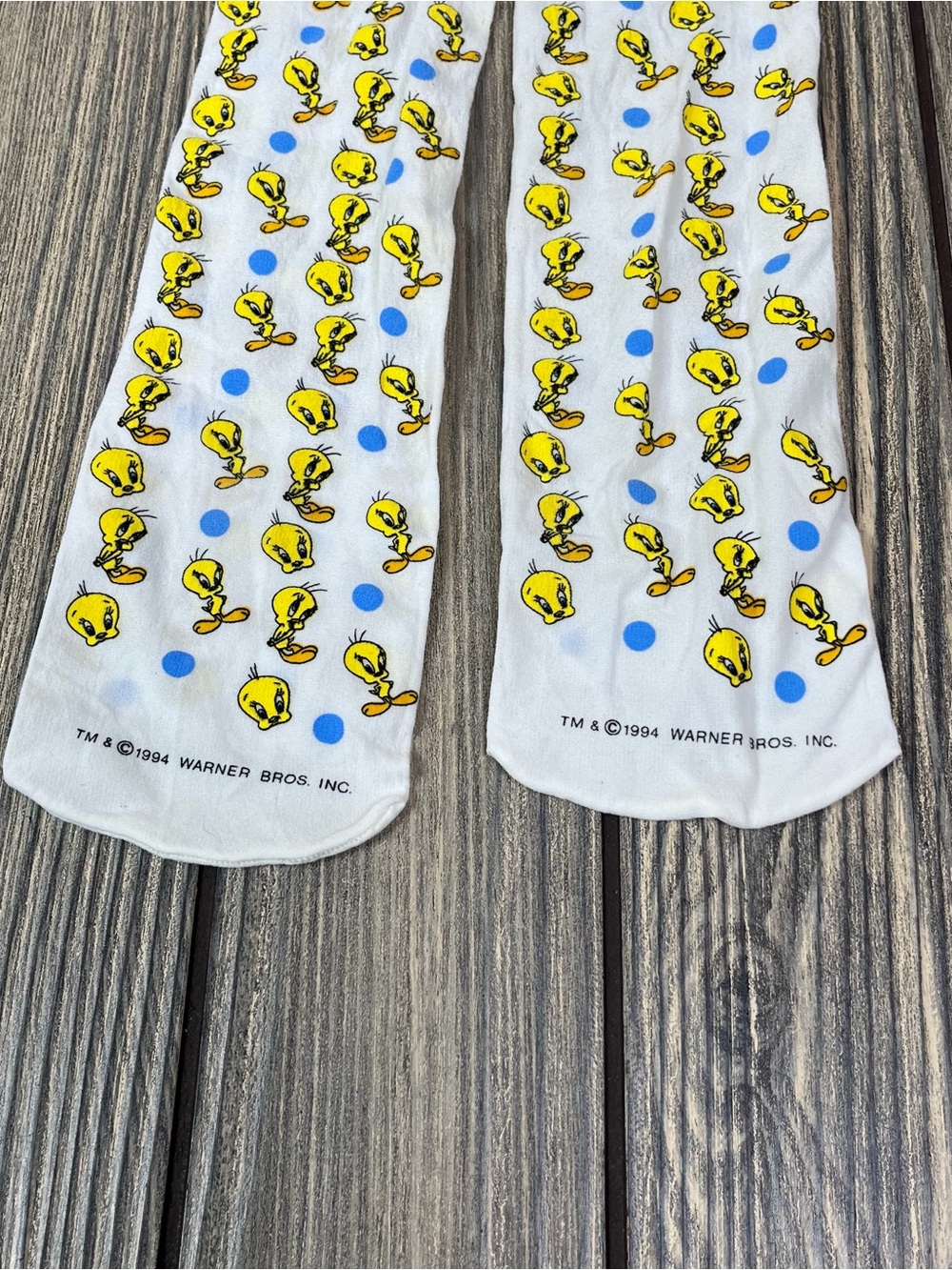 Vintage Warner Bros. 1994 Toddler Girl Tweety Bird Tights